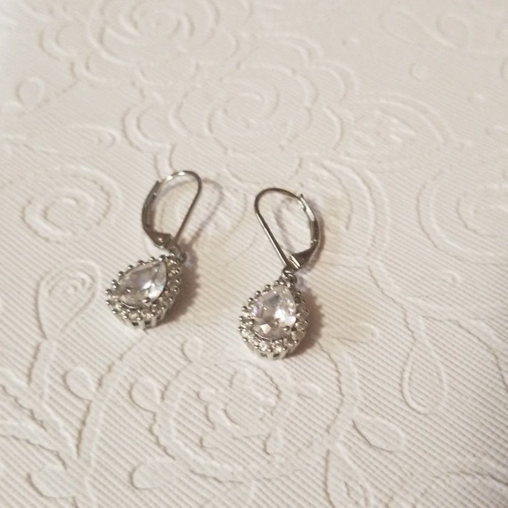 Lia Sophia "Angelic" teardrop earrings